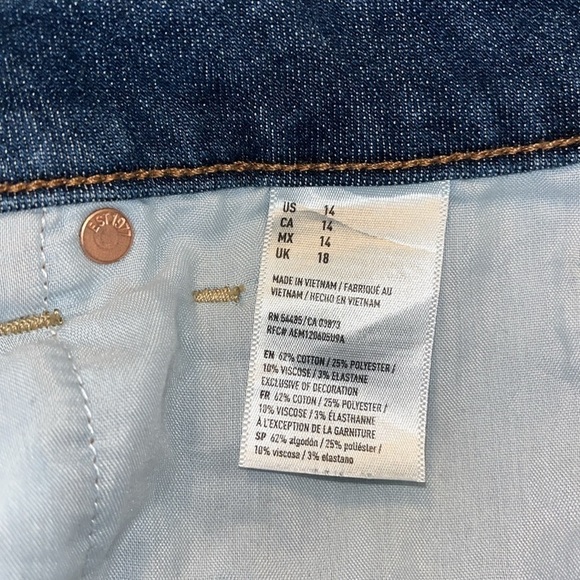 American Eagle Next Level Stretch High Rise Mini Skirt With Zipper Sides Size 14 - Picture 10 of 10